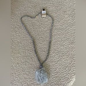 NWT $58 Anthropologie Seraphina Necklace Beaded Fringe Long 21”